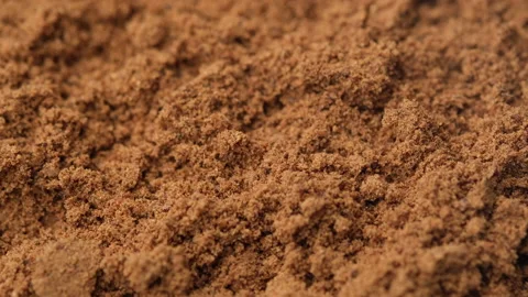 Ground nutmeg close up, rotation. 4K UHD video Stock-Footage 155192851