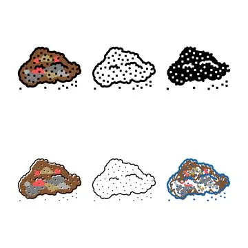 Ground pepper mixture color icon clean vector Stock Illustration