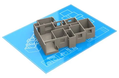 The ground plan Stock Illustration
