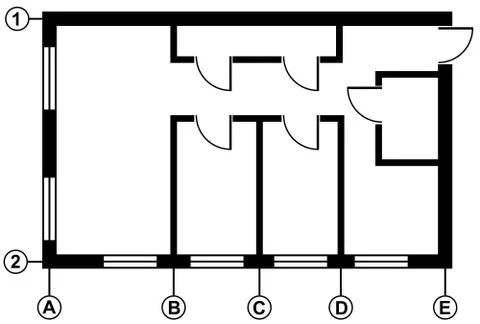 The ground plan Stock Illustration