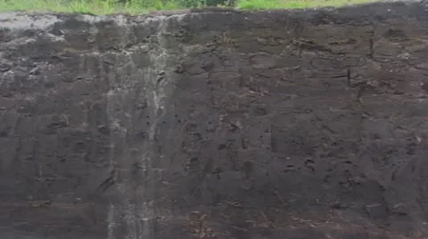Ground profile of a raised bog + pan peat formation Stock Footage 41331679