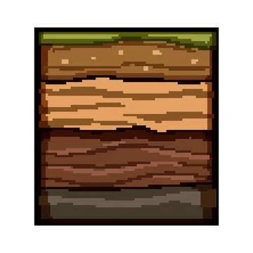 Ground profile showing different soil earth layers Stock Illustration