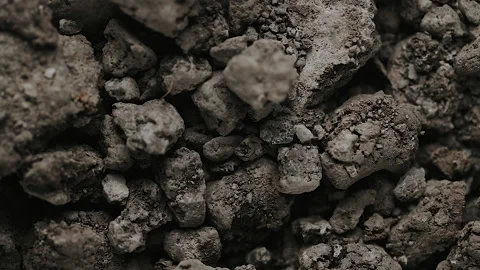 Ground pulsating, in slow motion.  Macro. Close up. Concept: earthquake. Stock Footage 151976380