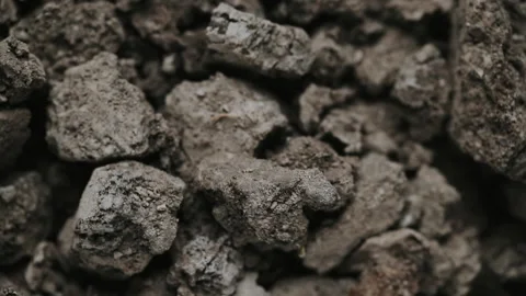Ground pulsating, in slow motion.  Macro. Close up. Concept: earthquake. Stock Footage