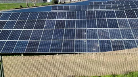 In ground solar panels Stock Footage 231009225