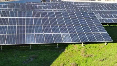 In ground solar panels Stock Footage 231009239