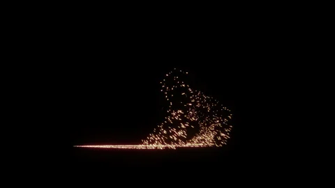 Ground Sparks Streaks (2) Stock Footage 274519438
