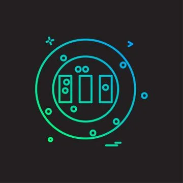 Ground stadium cricket icon vector design Illustrazione stock