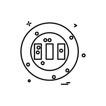 Ground stadium cricket icon vector design Stock Illustration