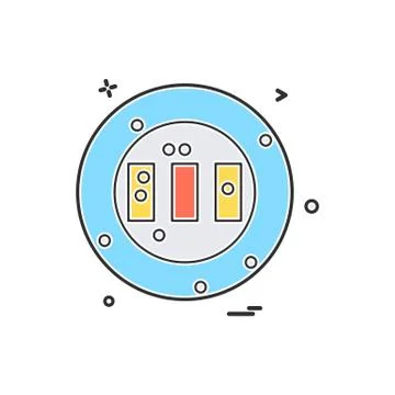 Ground stadium cricket icon vector design Stock Illustration
