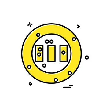 Ground stadium cricket icon vector design 스톡 일러스트