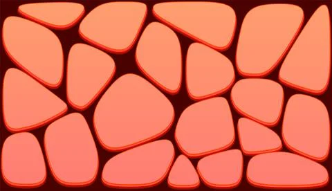 Ground texture with stones for game development in casual cartoon style Stock Illustration