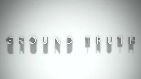 Ground truth 3D title animation with shadows on a white background Stock Footage 298000849