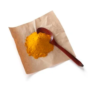 Ground turmeric Stock Photos