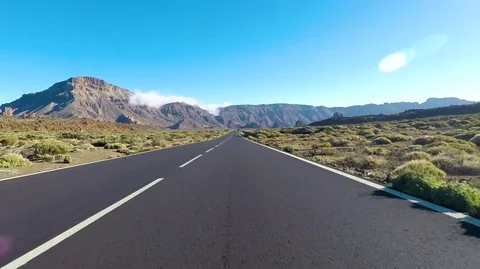 Ground view driving car Stock Footage 105655667