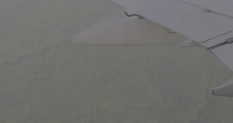 Ground View from interior commercial plane Video stock 168114146