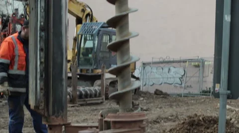 Ground work: Underpinning. Stock Footage 58320266