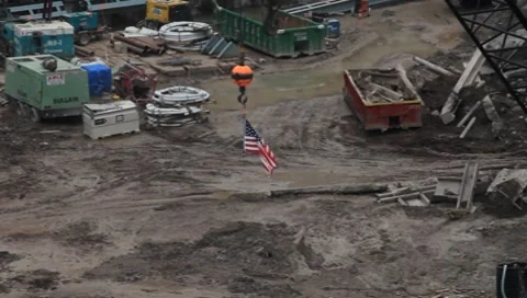 GROUND ZERO CONSTRUCTION SITE Video stock 8655007