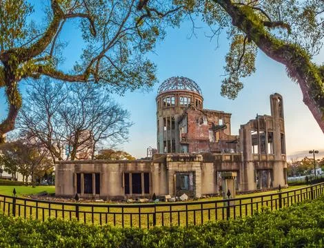 Ground Zero, the Hiroshima Peace Memorial, Hiroshima, Japan Stock Photos