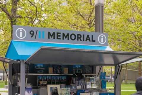 Ground zero info stand Stock Photos