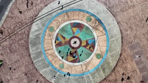 Ground Zero Square. Historical Square. Medieval Buildings. Tourism Landmark. Video stock 343383130
