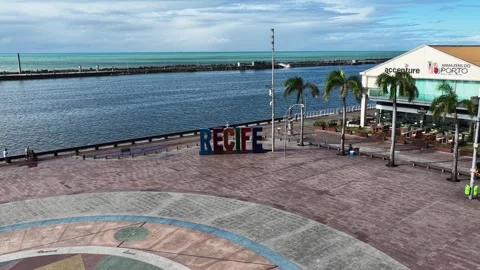 Ground Zero Square At Recife In Pernambuco Brazil. Vídeo Stock 337425227