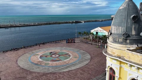 Ground Zero Square At Recife In Pernambuco Brazil. Stock Footage 337425379