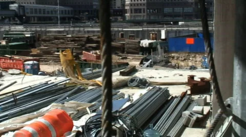 Ground zero under construction Video stock 79396