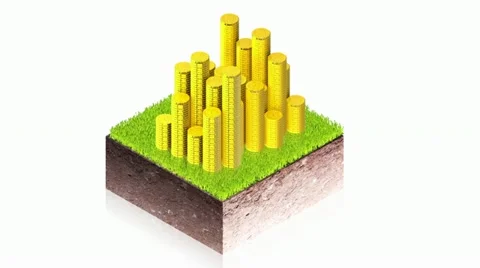 Groundblock coins 스톡 동영상 11479856