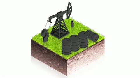 Groundblock oil 2 Stock Footage 11479805