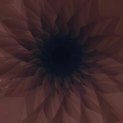 Grounded atmosphere chromatic prism depth multi-edge octagonal passage tunnel ba Stock-Footage 336482122