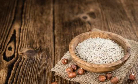 Grounded Hazelnuts Stock Photos