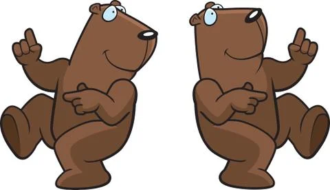 Groundhog Dancing Stock Illustration