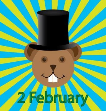 Groundhog day Illustrazione stock