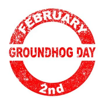 Groundhog Day Stock Illustration