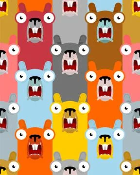 Groundhog Day pattern seamless. marmot background. woodchuck ornament Stock Illustration