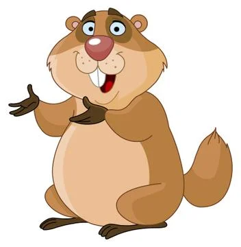 Groundhog Stock Illustration