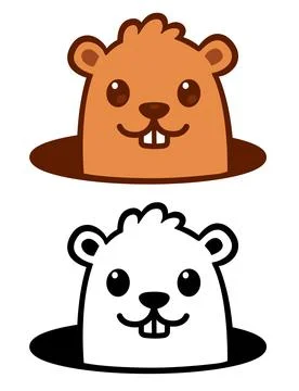 Groundhog2 Illustrazione stock
