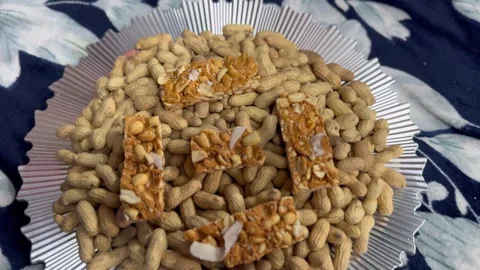 Groundnut and dry fruit Stock Footage 323105474