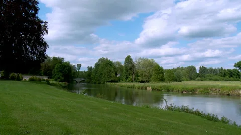 Grounds of Chateau du Lude (5) - Le Lude, France Stock Footage 31984107