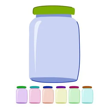 Grounds coffee jar vector cartoon graphic Stock Illustration