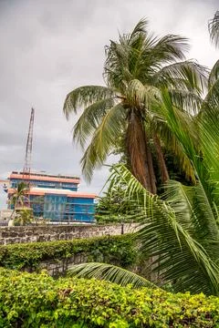 Grounds inside Fort San Pedro in Cebu City, Philippines Stock Photos