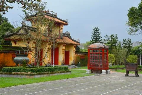Grounds in The To Mieu Temple Stock Photos