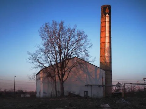 Grounds of the old Will and Baumer Candle Company Stock Photos