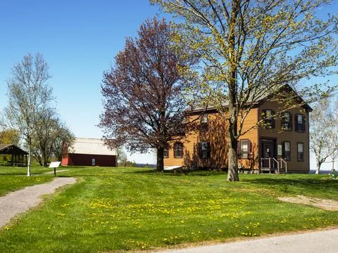Grounds of Sackets Harbor Battlefield Foto stock