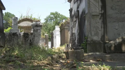 Groundview Lafayette cemetery Video stock 54847091