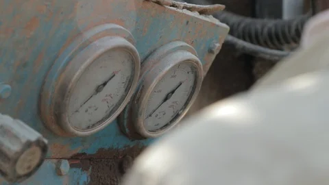 Groundwater hole drilling machine installed on the old truck in Lira Uganda . Stock Footage 116405286