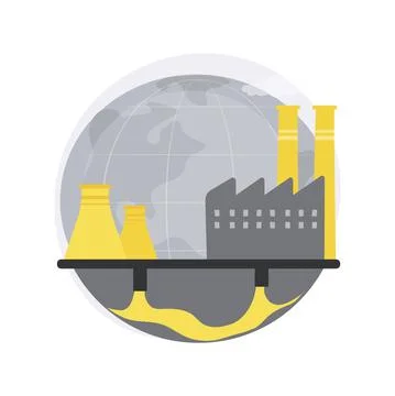 Groundwater pollution abstract concept vector illustration. Illustrazione stock