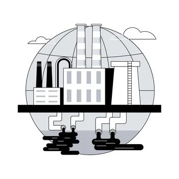 Groundwater pollution abstract concept vector illustration. Ilustración de archivo