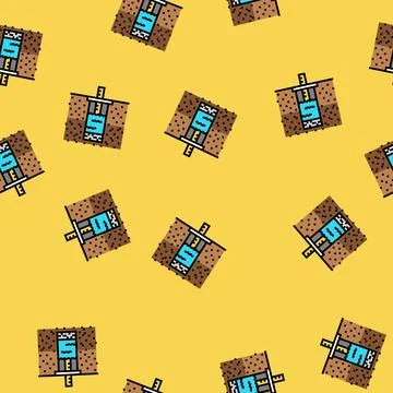 Groundwater protection hydrogeologist vector seamless pattern 스톡 일러스트